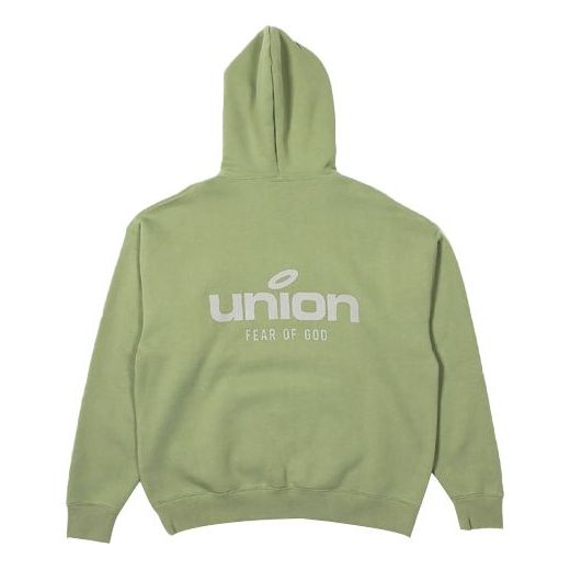هودي فينتاج من Fear of God Essentials لخريف وشتاء 2021 x Union LA 'Green' FOG-FW21-094