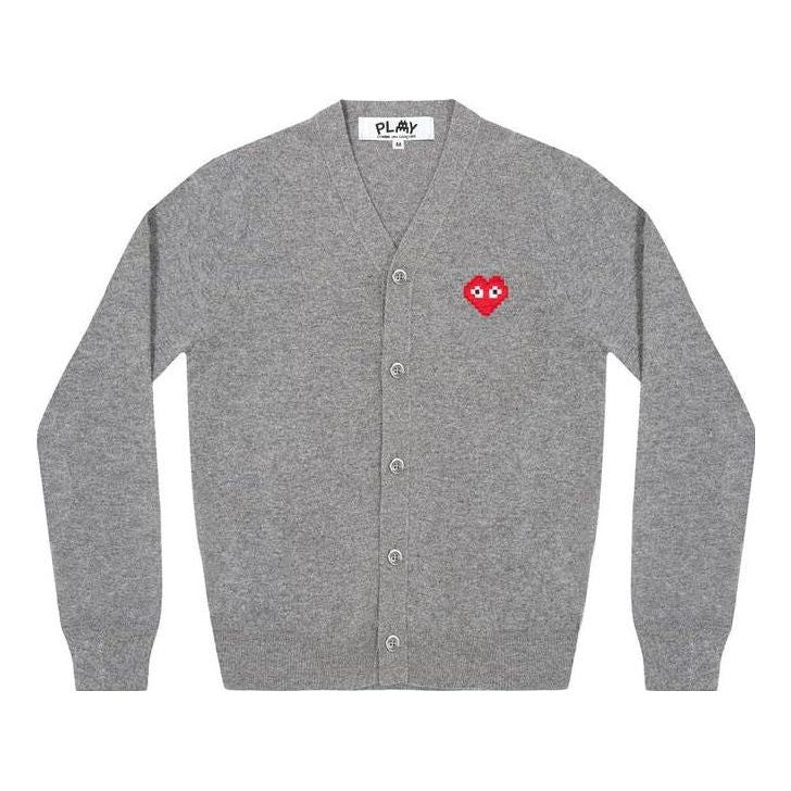 COMME des GARCONS PLAY x سترة Invader "رمادي" AZ-N084-051-2