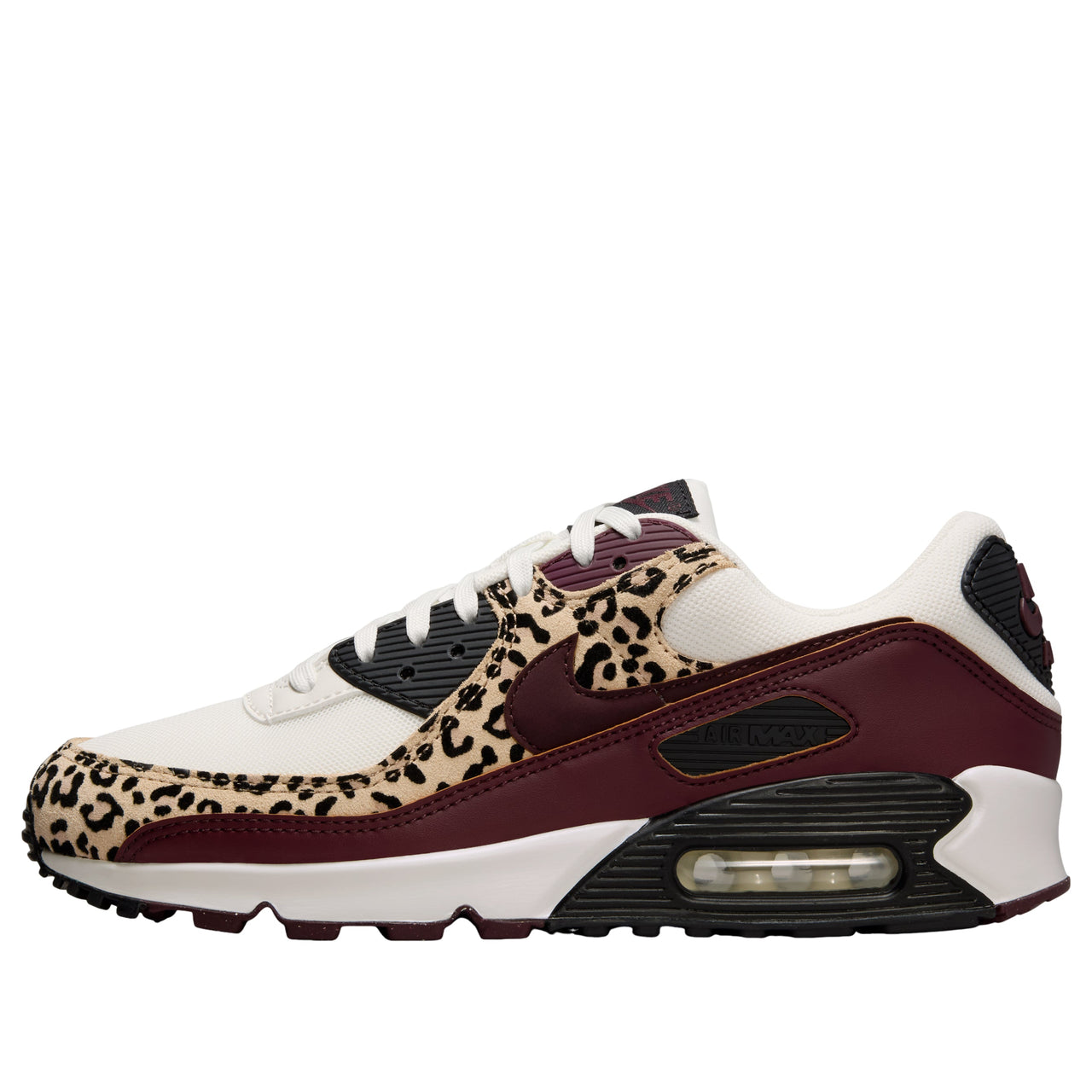 (WMNS) Nike Air Max 90 'Leopard Burgundy' IF1619-102