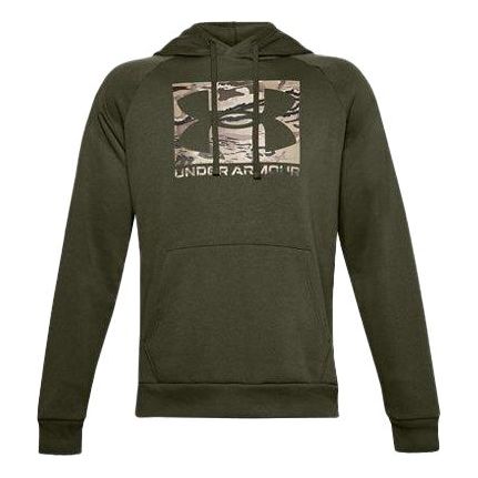 Men's Under Armour Logo Printing hooded Drawstring Green 1357939-390