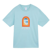 PUMA Apres Court T-shirt 'Sky Blue' 628235-22