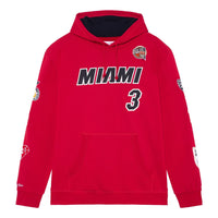 Mitchell & Ness x NBA Miami Heat HOF Fleece Hoodie 'Dwyane Wade 3' FPHD6861-MHEYYDWASCAR
