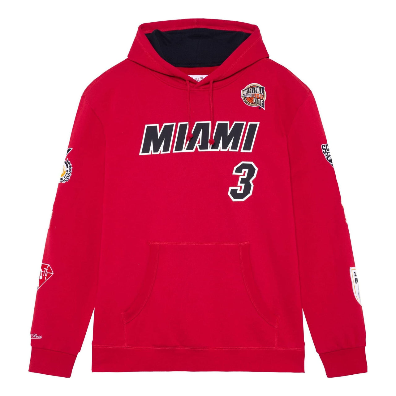 Mitchell & Ness x NBA Miami Heat HOF Fleece Hoodie 'Dwyane Wade 3' FPHD6861-MHEYYDWASCAR