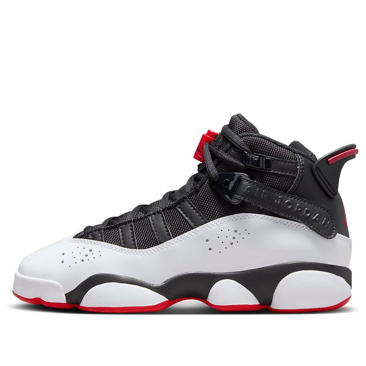 (GS) Air Jordan 6 Rings 'Black Varsity Red' 323419-067