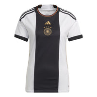 (WMNS) adidas Germany 22 Home Jersey 'White Black' HF1474