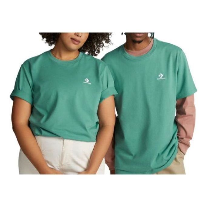 Converse Go-To Embroidered Star Chevron Standard Fit T-Shirt 'Green' 10023876-A11