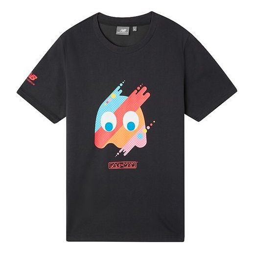 New Balance x Pacman Crossover Printing Short Sleeve Couple Style Black NEA1N523-BK