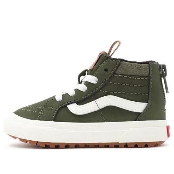 Vans Toddler SK8-HI Zip Mte-1 Sneakers Green/White TD VN0A5HZ350K
