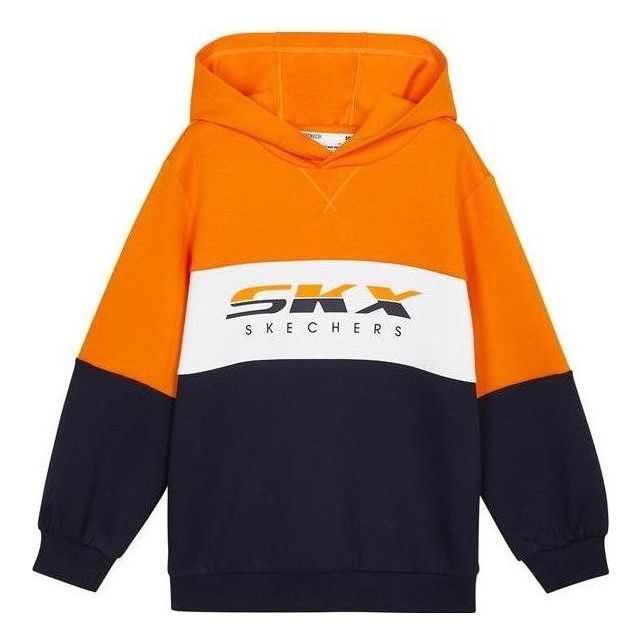(GS) Skechers SKX Hoodie 'Orange Black White Blue Green' P122B020