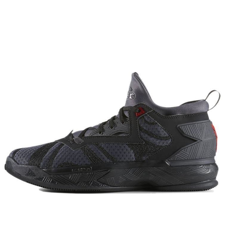 adidas D Lillard 2 'Core Black Vivid Red' B42355