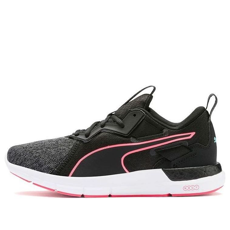 (WMNS) PUMA Nrgy Dynamo Futuro Low Top Running Shoes Black/White/Red 191103-09
