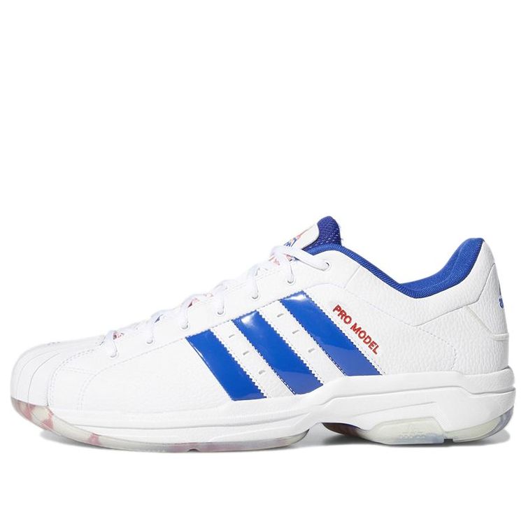 حذاء adidas Pro Model 2G Low 'White Royal Blue' FZ1393