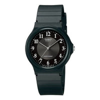 CASIO Quartz Waterproof Black Dial Mens Black Analog MQ-24-1B3