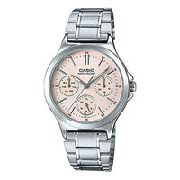 CASIO Waterproof Stainless Steel Strap Quartz Pink Analog LTP-V300D-4A