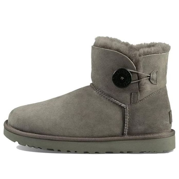(WMNS) UGG Mini Bailey Button II 'Grey' 1016422-GREY