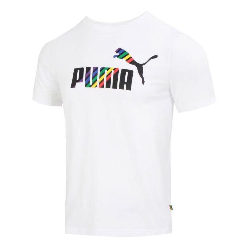 PUMA Ess Printed Regular T-Shirt 'White' 676671-02