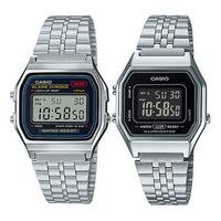 Casio Standard Classic Retro Digital Watch 'Silver Black' LA680WA-1B&A159WA-N1