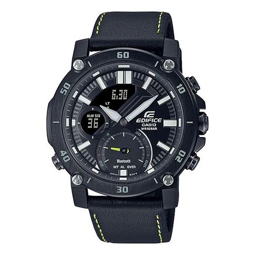 CASIO EDIFICE Mens Black Analog/Digital Combo ECB-20CL-12021