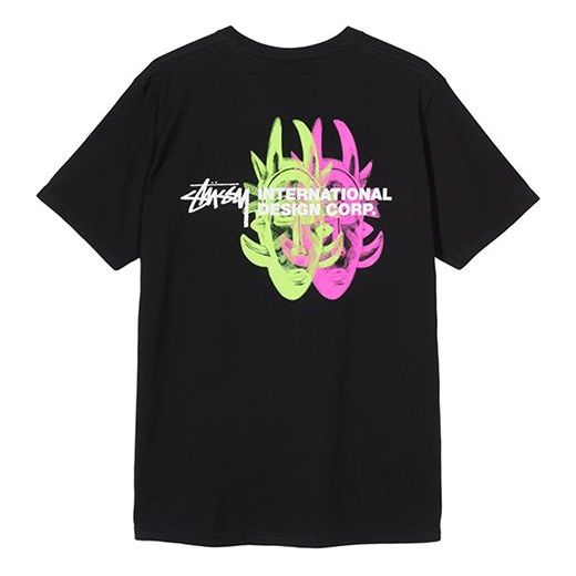 Stussy Double Mask Tee Short Sleeve Unisex Black 1904424-BLACK