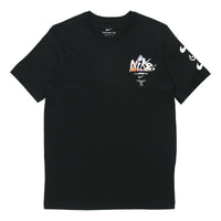 Nike Sportswear Print Casual Sports Short Sleeve Black DB6136-010