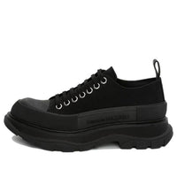 (WMNS) Alexander McQueen Tread Slick Lace Up 'Black' 617881W4L321000