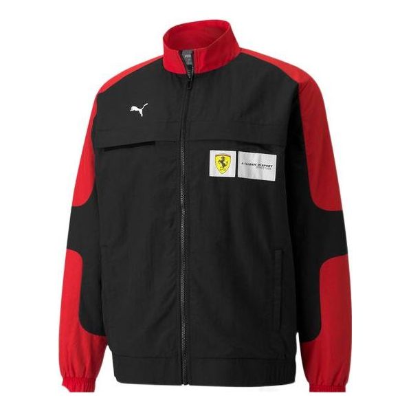 PUMA Ferrari Race Statement Woven Jacket 'Black Red White' 531644-02