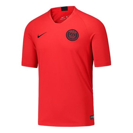 Men's Nike Paris Saint-Germain 19-20 Season Greater Paris Tournament Training Short Sleeve Red T-Shirt AO5147-660