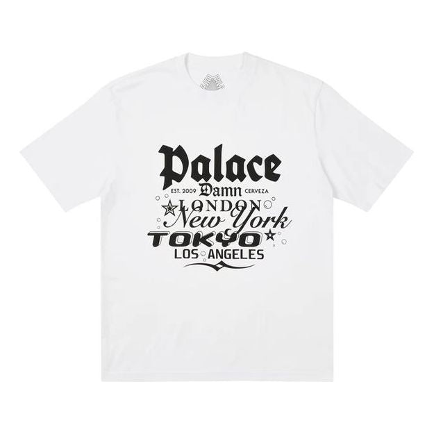 PALACE Classic Alphabet Printing Short Sleeve Unisex White P20TS219