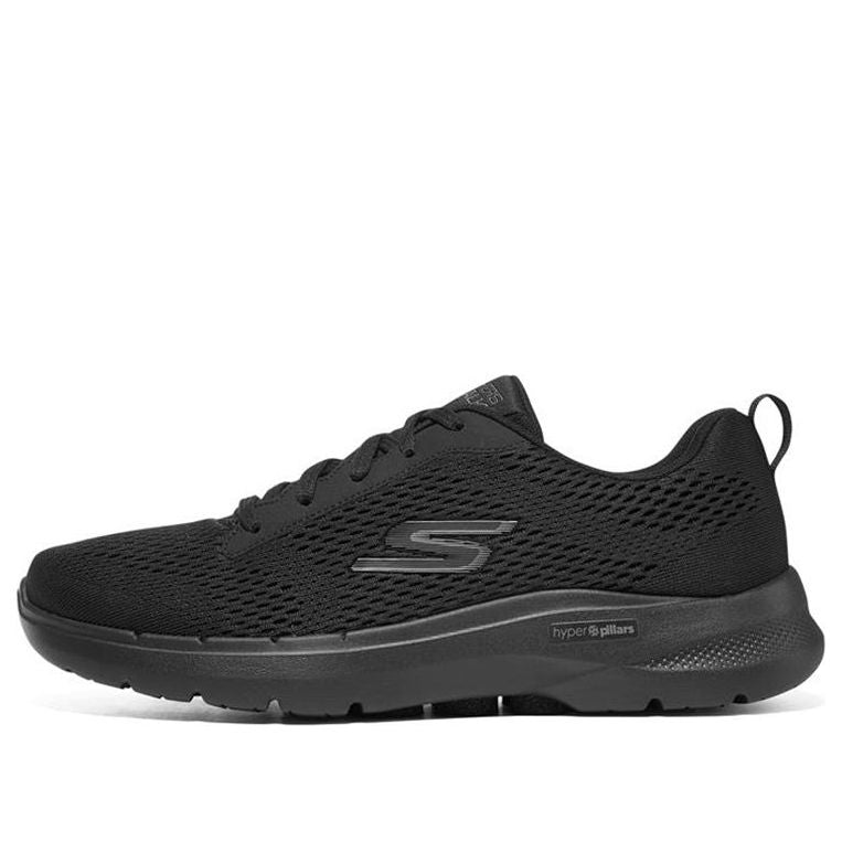 Skechers Go Walk 6 Avalo Lace Up 'Pure Black' 216209-BBK