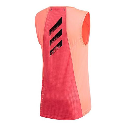 adidas HEATRDY SLVS Running Sports Sleeveless T-shirt Pink GK3427