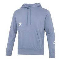 Men's Nike Logo Printing Drawstring Hooded Casual Blue DQ5650-493