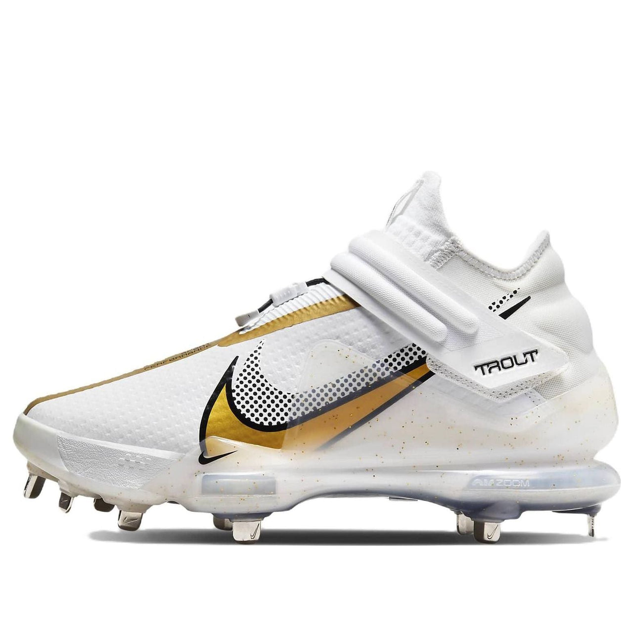 Nike Force Zoom Trout 7 Pro Mid 'White Metallic Gold' CI3134-106
