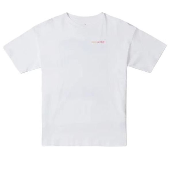 (WMNS) Converse Soundwaves T-Shirt Asia Sizing 'White' 10026374-A01