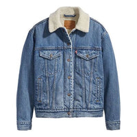 Levis Imitation Lamb Wool Denim Jacket Blue 36137-0005