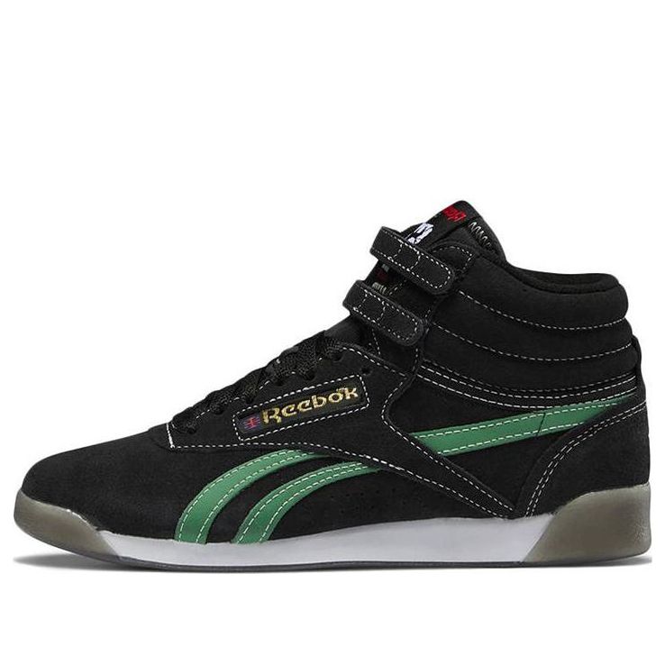 (WMNS) Reebok Freestyle High 'Human Rights Now! - Black Green' HQ4141
