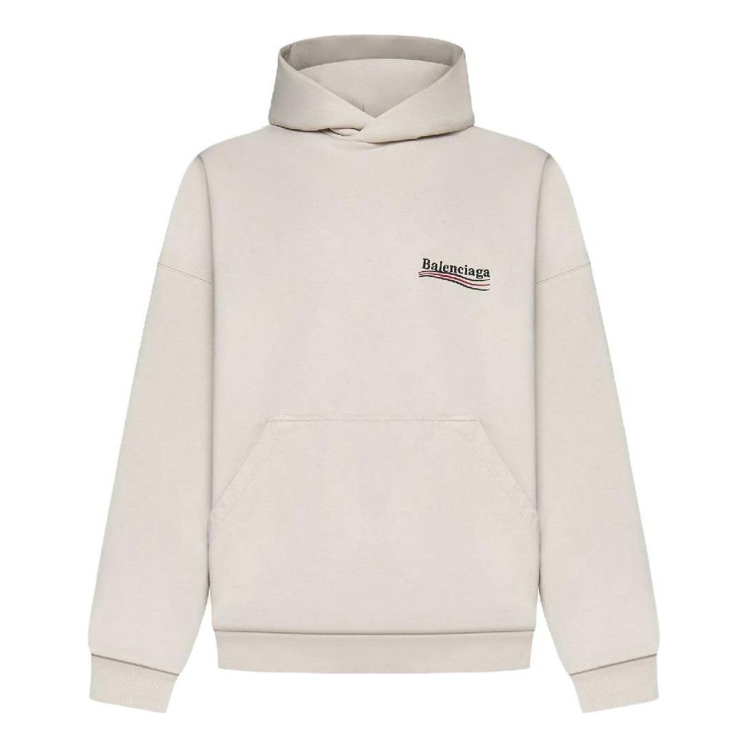 Balenciaga Political Campaign Popover Hoodie 'Light Beige' 739024TKVI99711
