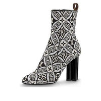 (WMNS) LOUIS VUITTON Silhouette Heelas 'Black Sophisticated Monogram' 1A8KN7