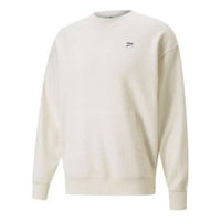 PUMA Downtown Waffle Crewneck Sweatshirt 'White' 537730-99