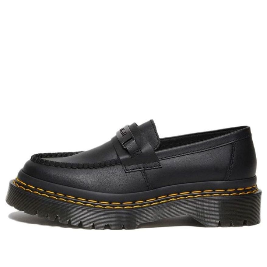 Dr. Martens Penton Bex Double Stitch Leather Loafers 'Black Poly Rip Stop + Element' 27876001