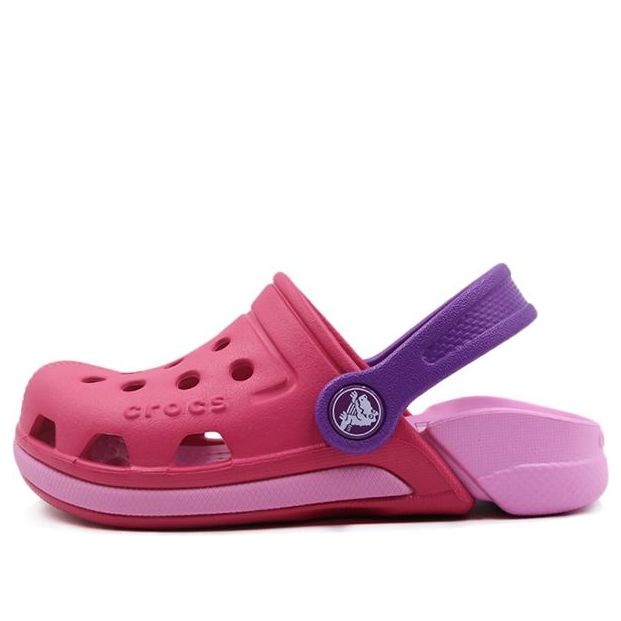 Kids Crocs Classic clog Sports sandals 'Red Pink Purple' 204991-66I