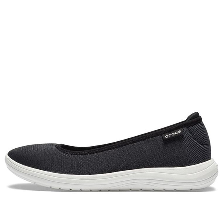 (WMNS) Crocs Reviva Cozy Breathable Low Tops Athleisure Casual Sports Shoe Black White 205880-066