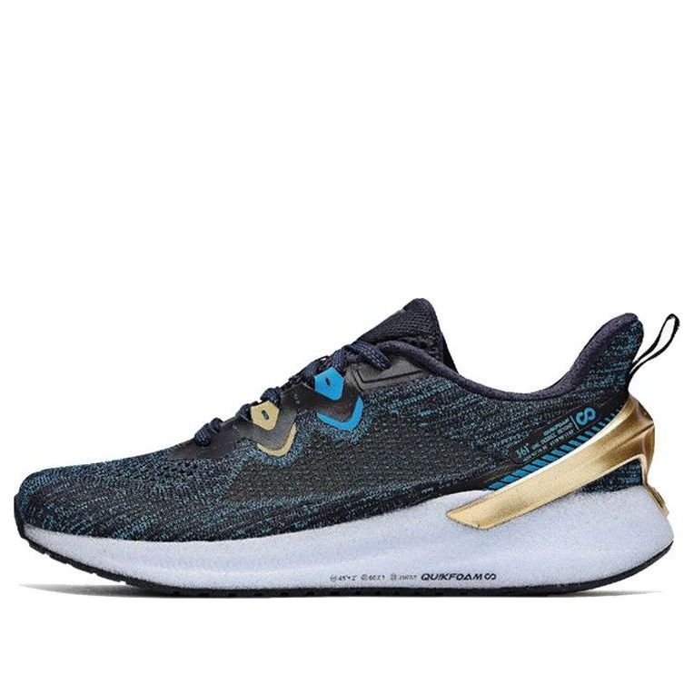 361 Degrees QU!K Energy Reversal Mens Running Shoes 'Black Gold' 572022288-7