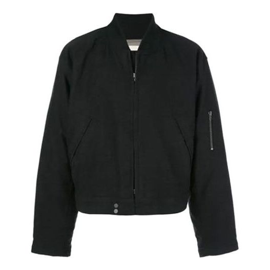 Fear of God Bomber Jacket Short aviator Unisex Black FOG-FW19-70