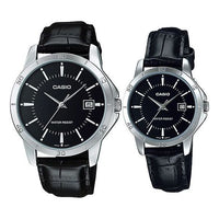 CASIO Couple Quartz Waterproof Unisex Mens Black Analog MTP-V004L-1A<P-V004L-1A