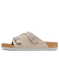 Birkenstock Zrich Suede Leather Sandals 'Stone Coin' 1027725