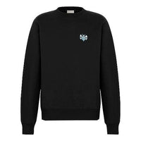 DIOR And Shawn Stussy Bee Embroidered Oversized Sweatshirt For Men Black 033J603C0531-C985