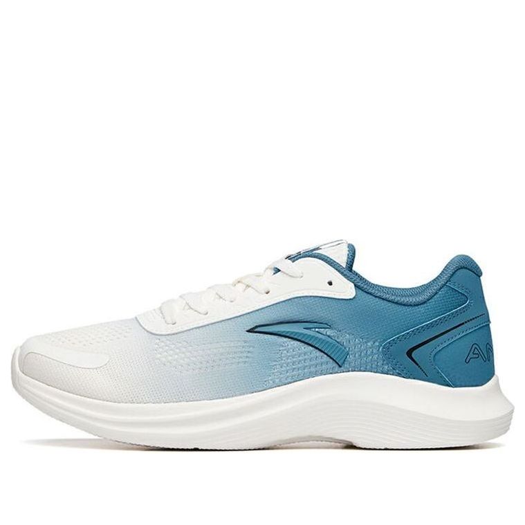 حذاء رياضي ANTA Running Series Flyknit باللون الأبيض والأزرق 112135571-4