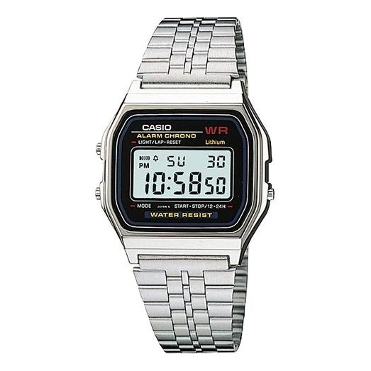 CASIO Waterproof Unisex Mens Black Digital A159WA-N1D