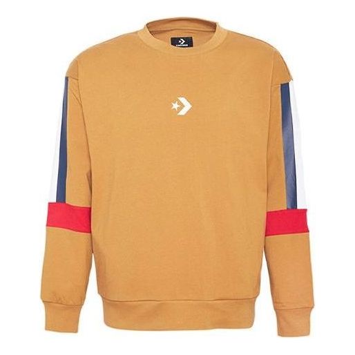 Converse LW Contrast Panel Sweatshirt 'Brown' 10018022-A02