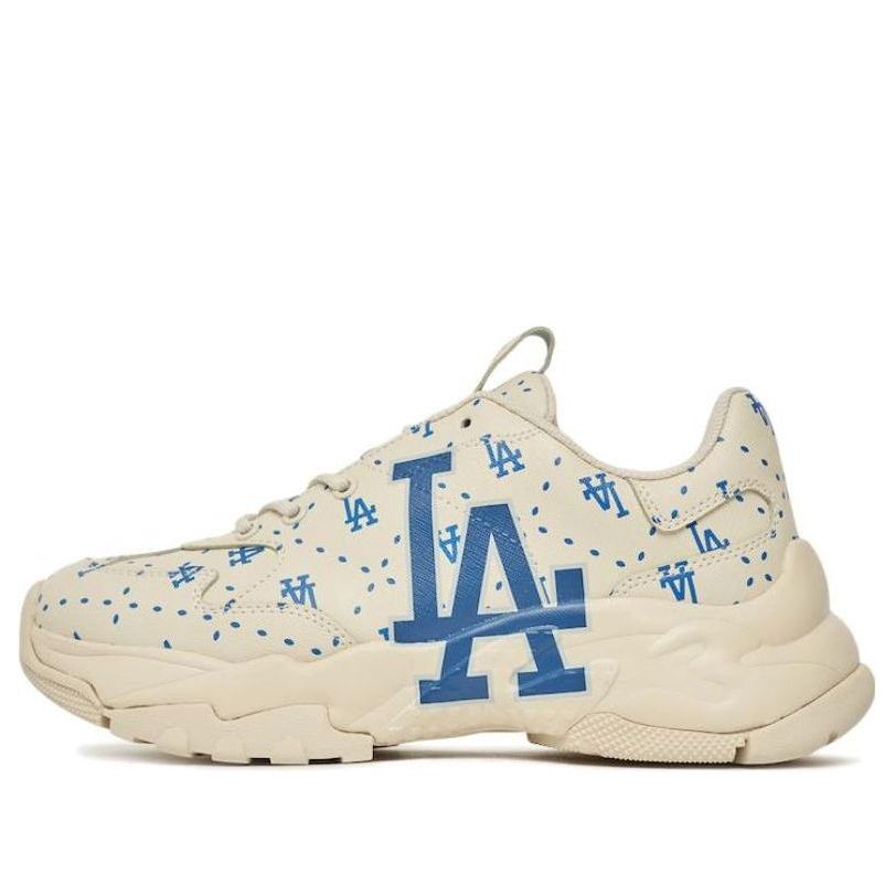 MLB Bigball Chunky Monogram LA Dodgers 'Beige White Blue' 3ASHMS13N-07IVS
